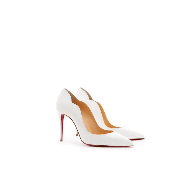Christian Louboutin Hot Chick White Patent Leather Décolleté - Picture 3 of 6